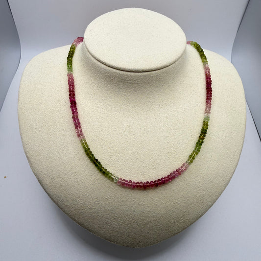 Bobbi - Watermelon Tourmaline Necklace